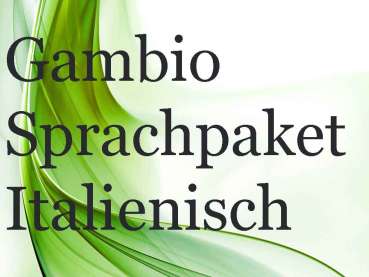 Italienisch Sprachpaket Gambio – Installationsdatei für komplette Shop-Übersetzung